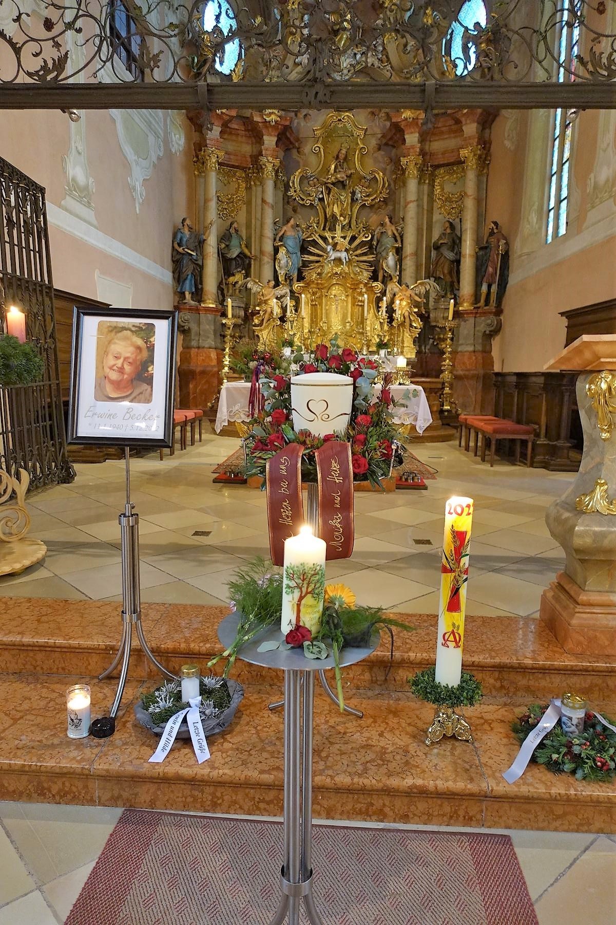 Erwine Becker (Scharten Kath) - Bestattung Gruber