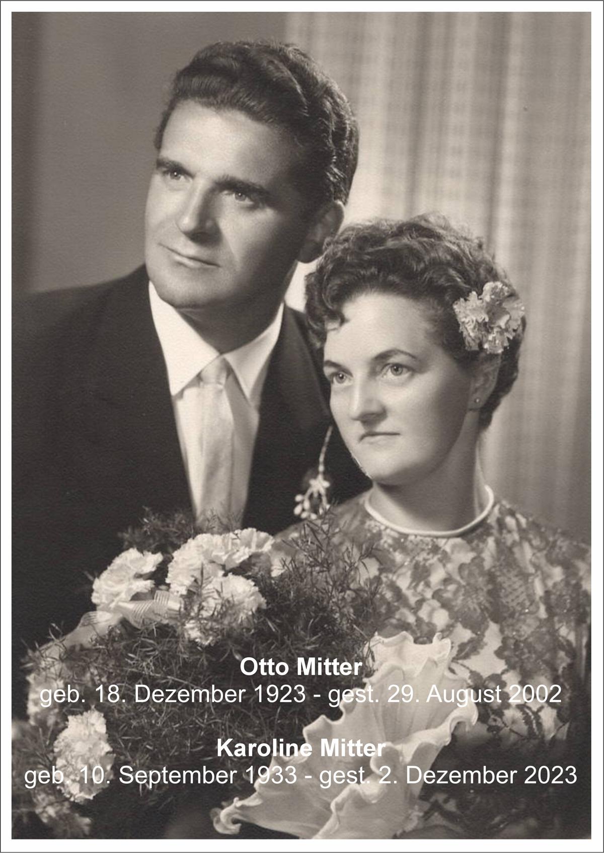 Karoline Mitter (Buchkirchen) - Bestattung Gruber